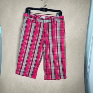 IZOD Hot Pink, Purple, Green and Khaki Stretch Walking Shorts Size 4